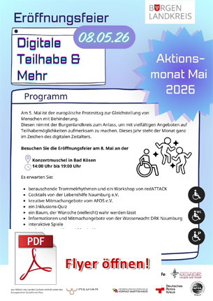 Flyer f&uuml;r die Er&ouml;ffnung am 8. Mai 2026 als PDF lesen