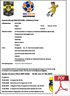 Ausschreibung f&uuml;r die Mini-WM