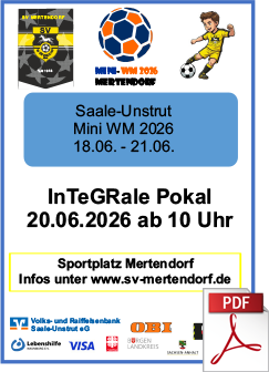 Plakat f&uuml;r die Mini-WM